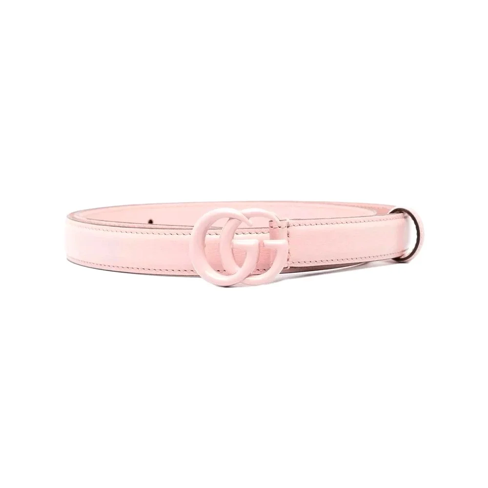 NEW GUCCI BELT Pink Marmont GG Leather Thin 409417 Sz 100 Cm 39 In